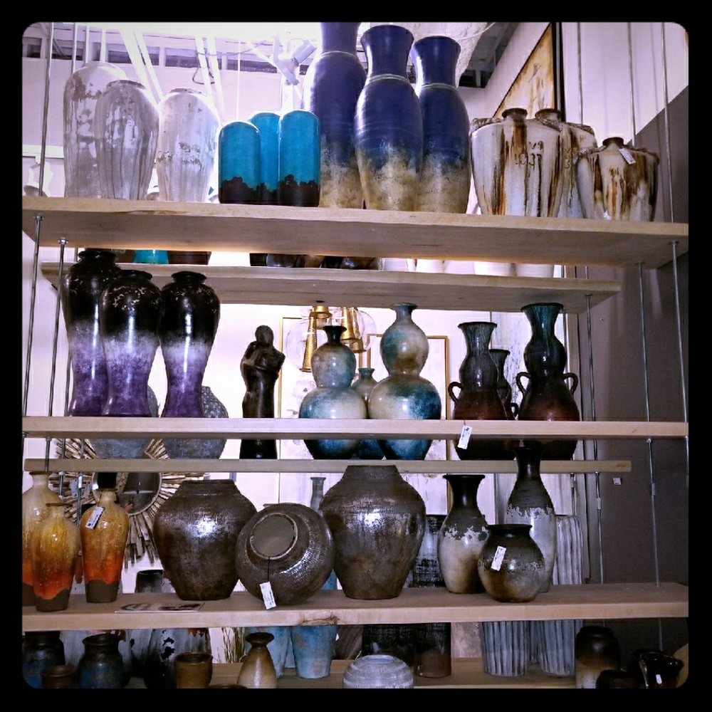 Handmade Vases come in 3's.